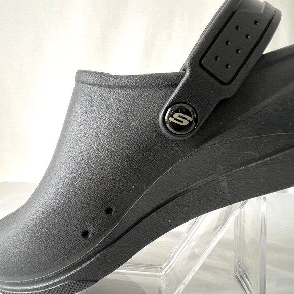 Skechers Work, Black, Slip Resistant Shoes, Womens Size 8, Slip ons, EC! - Picture 7 of 10